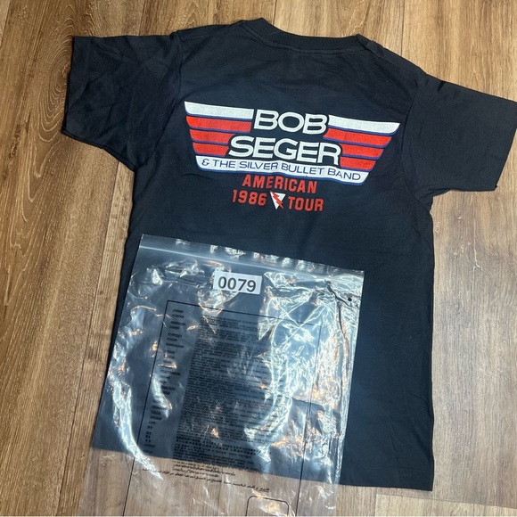 Vintage Bob Seger Silver Bullet Band T-Shirt 1986 American Tour Small - Picture 8 of 8